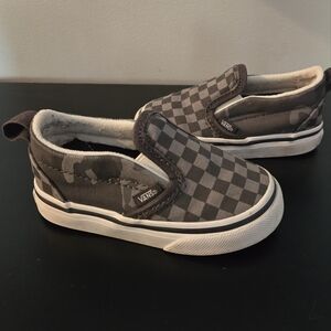 Toddler Vans Slip On Size 5 checkerboard Shoes